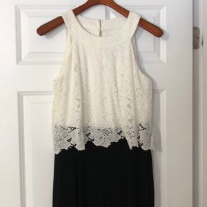 Black and white lace jumpsuit. Worn one time!